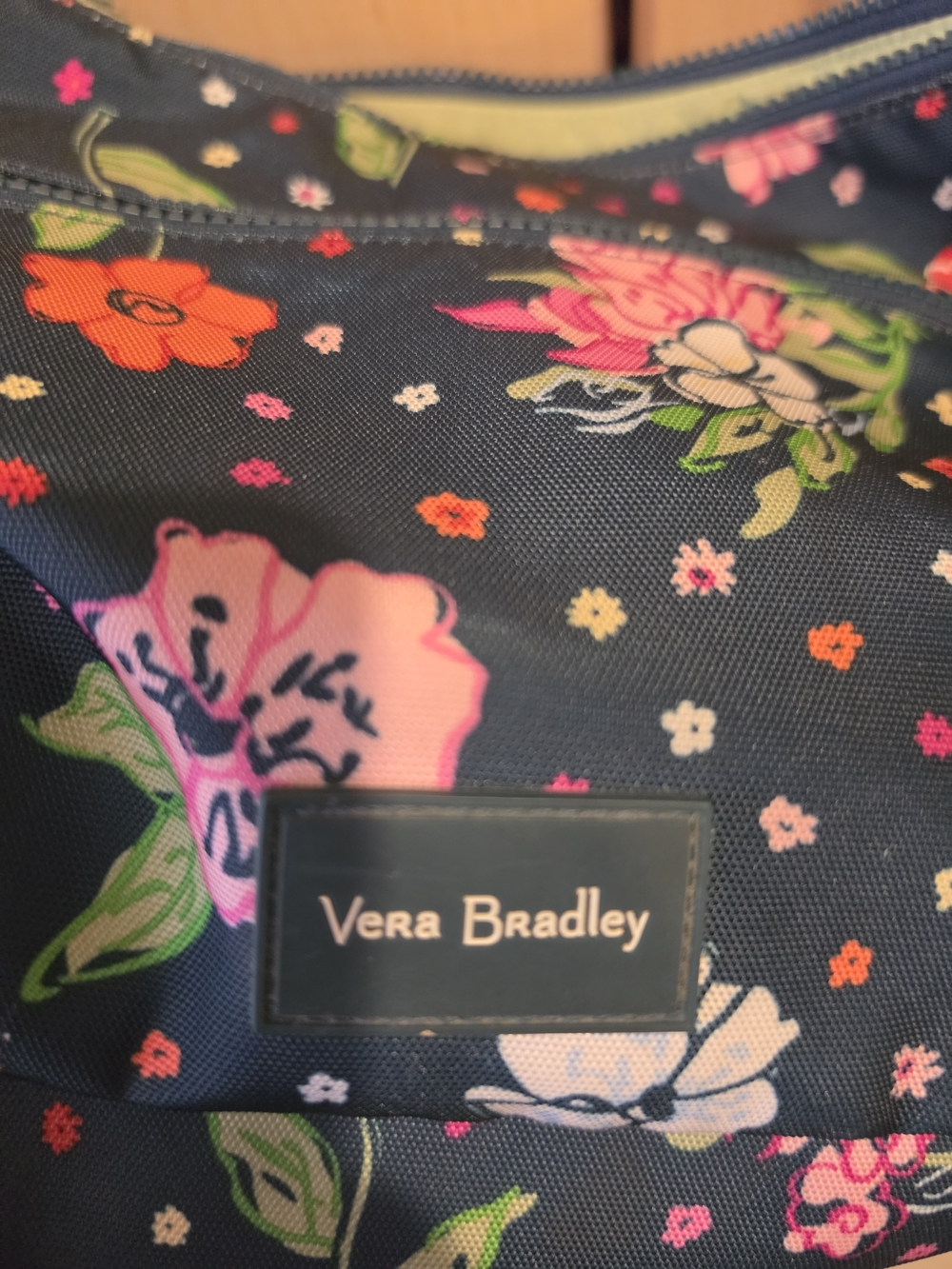 Vera Bradley Navy Floral Crossbody Bag - Picture 2 of 6